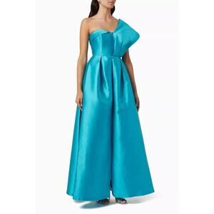 Sachin & Babi || Clarissa Pleated One-shoulder Gown